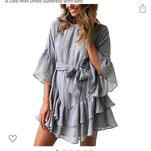 Grey mini dress